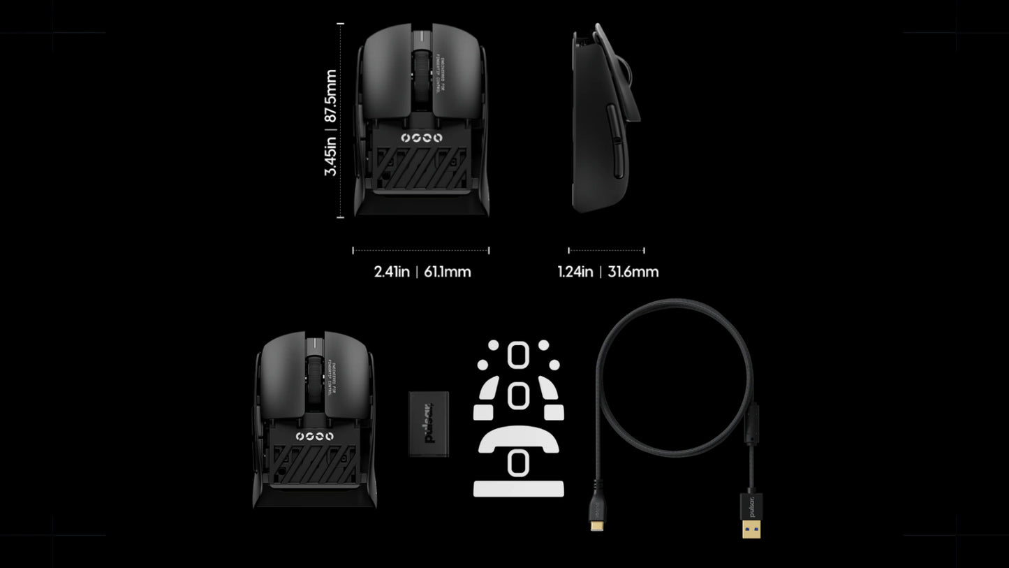 Pulsar LAB X2F 8K Wireless Gaming Mouse