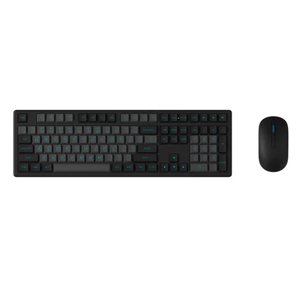 MONSGEEK MX108 Black&Silver Wireless Keyboard and Mouse Combo