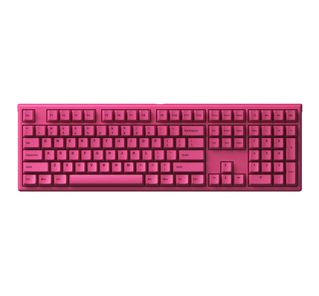 MONSGEEK MG108B ROSE RED KEYCAPS (CHERRY) MULTI-MODE FULL KEYBOARD