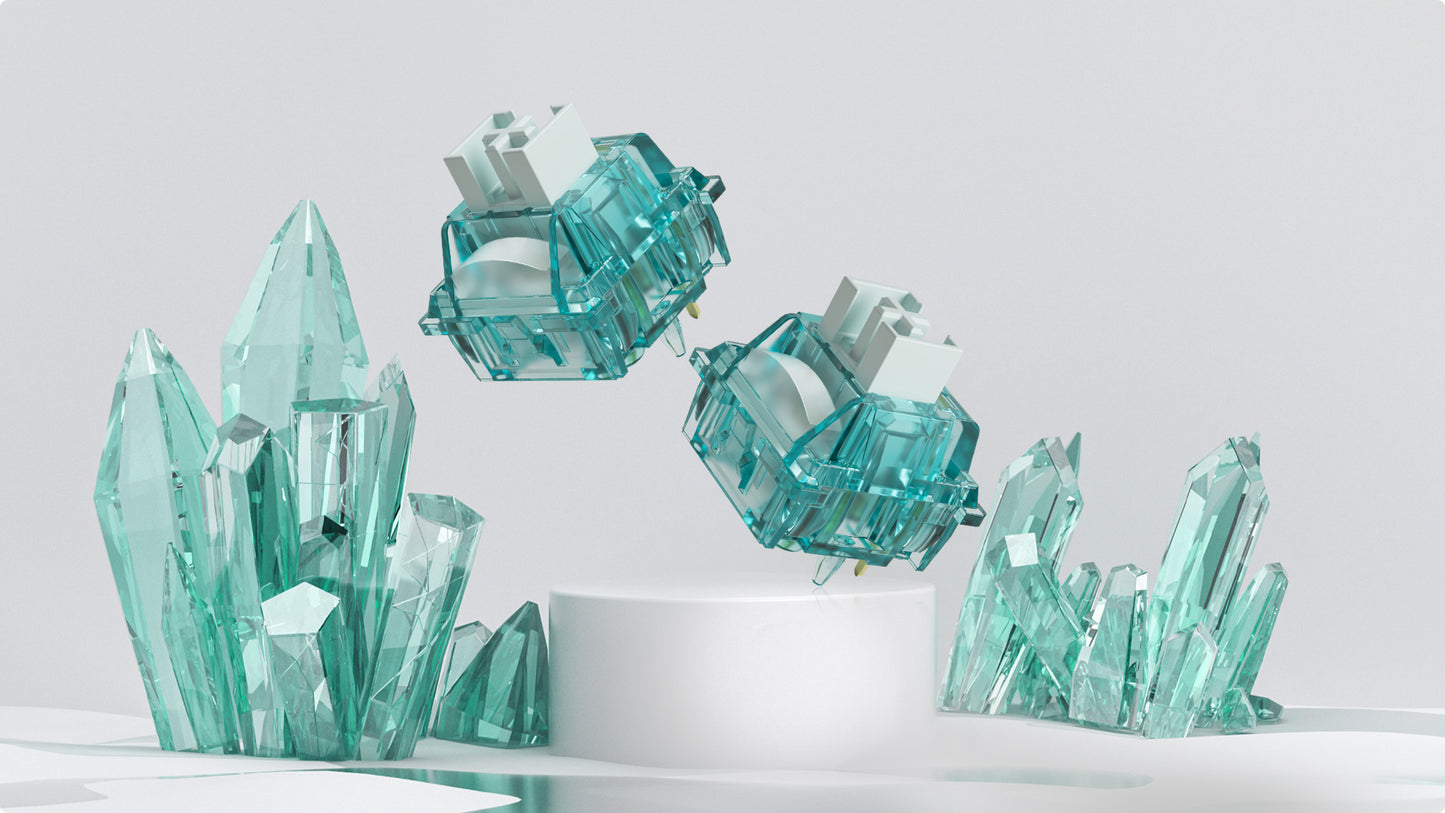 Akko Creamy Cyan Pre-Lubed Switch