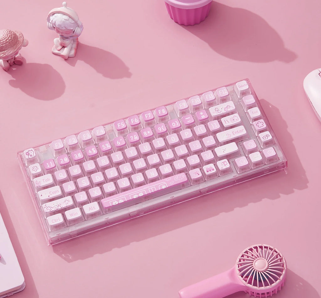 Yunzii X75 82 Keys Wired Hot Swappable Gasket Transparent Mechanical Keyboard