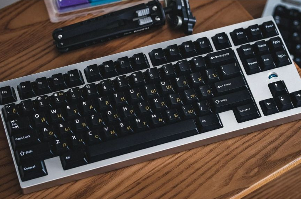 Kbdfans Pbtfans Golden Cyrrilic Keycaps