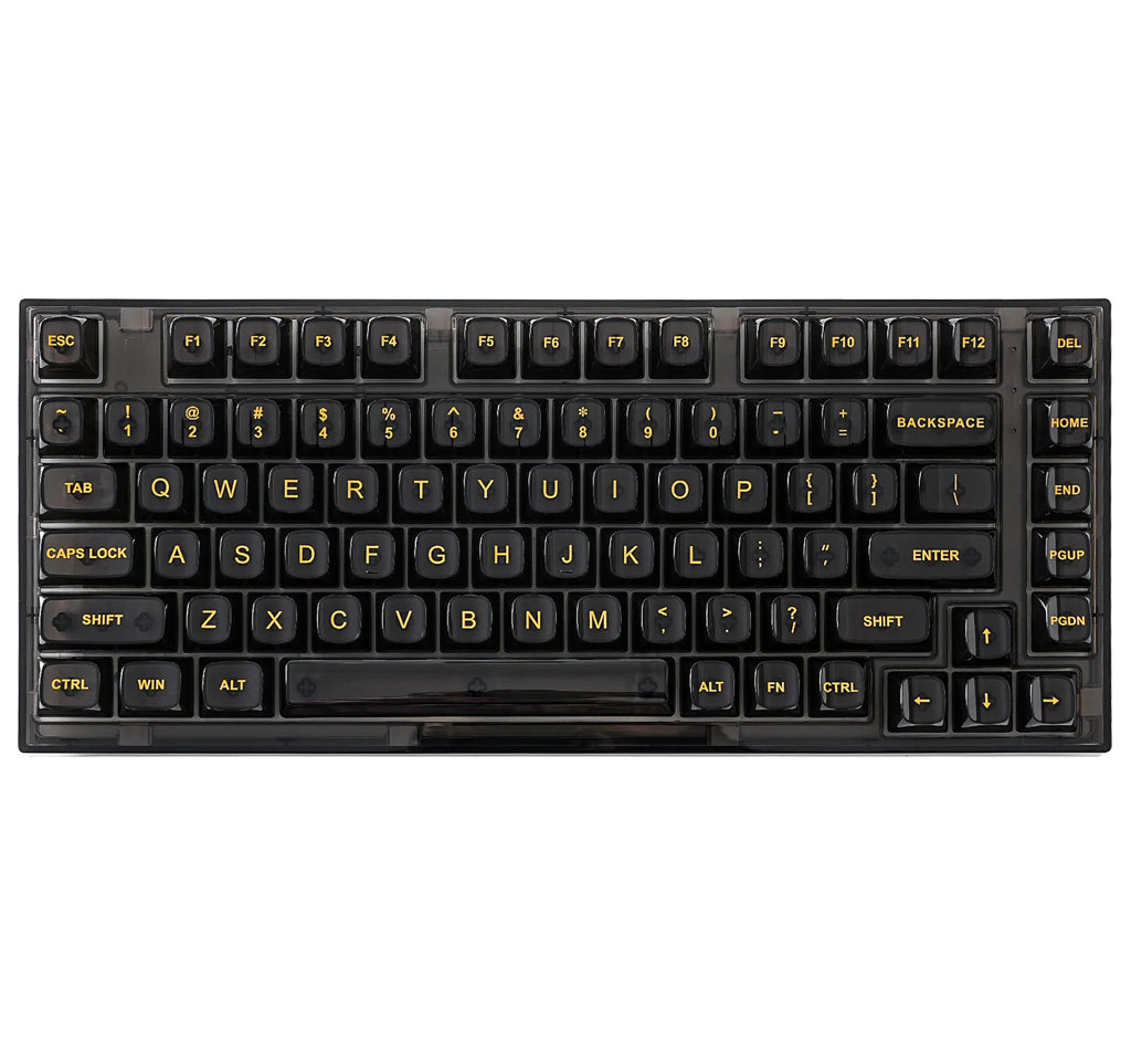 Yunzii X75 82 Keys Wired Hot Swappable Gasket Transparent Mechanical Keyboard