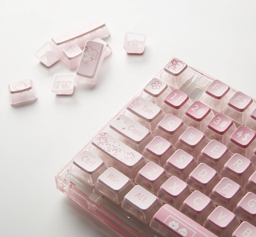 Yunzii X75 82 Keys Wired Hot Swappable Gasket Transparent Mechanical Keyboard