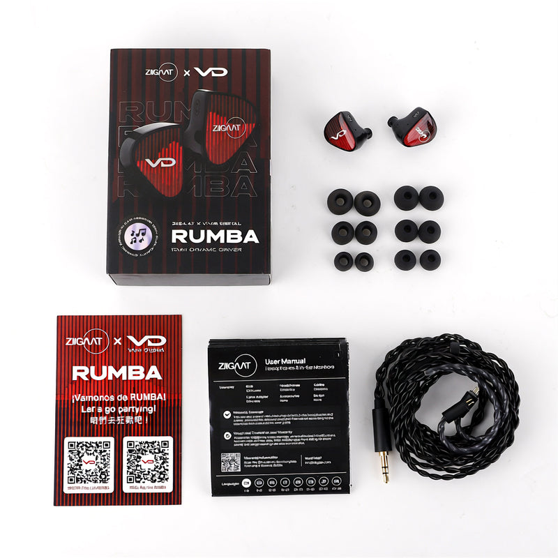 ZiiGaat x Vivir Digital: RUMBA 10mm Graphene Dynamic Driver In-Ear Monitor