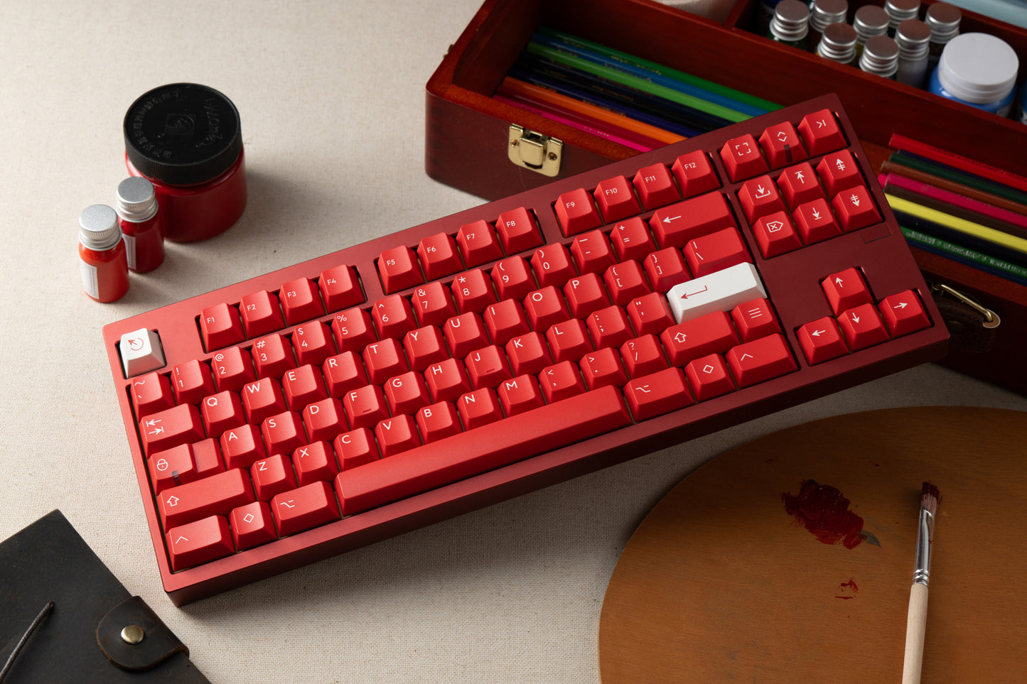 Kbdfans PBTfans Courage Red Keycaps