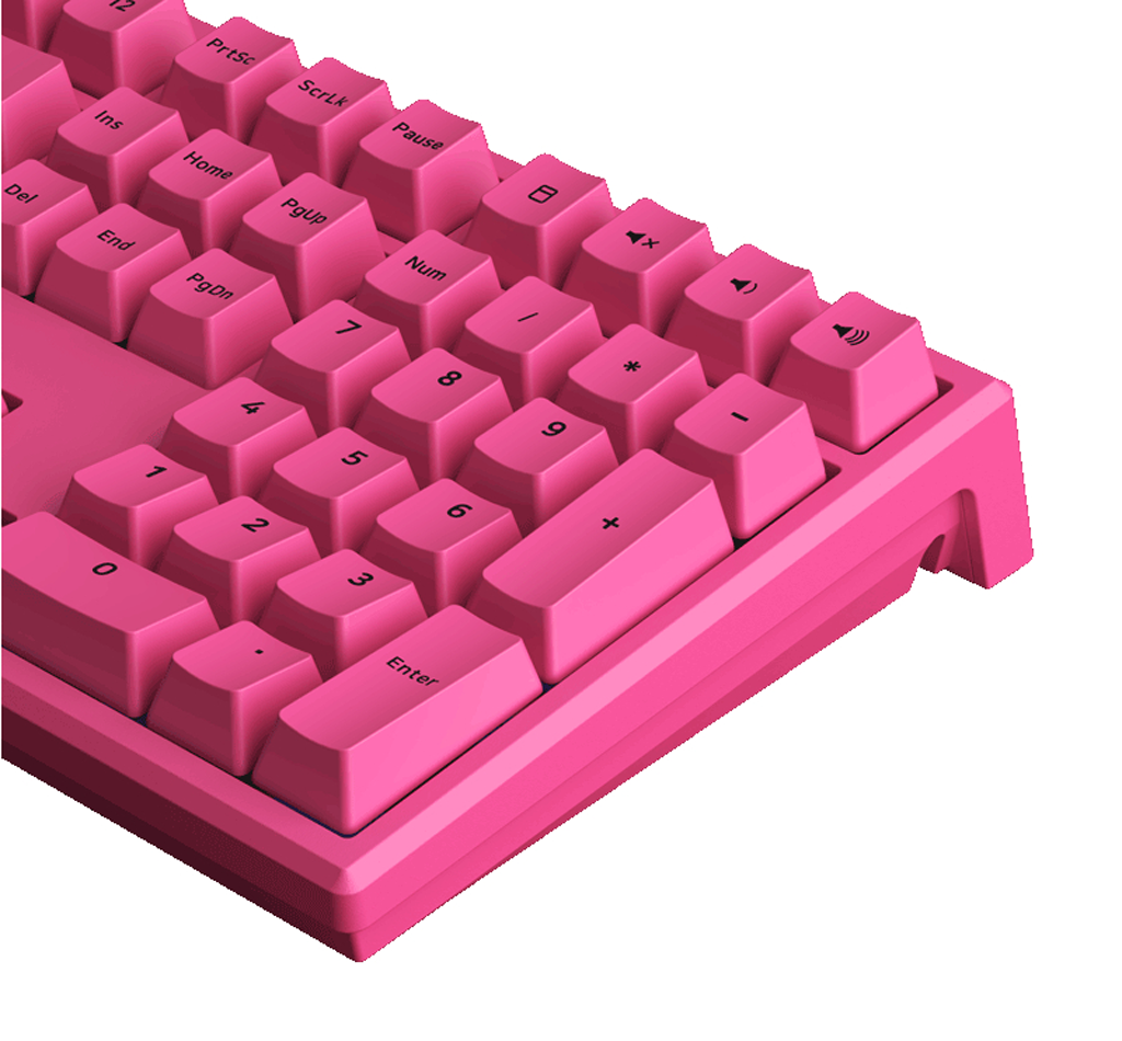 MONSGEEK MG108B ROSE RED KEYCAPS (CHERRY) MULTI-MODE FULL KEYBOARD