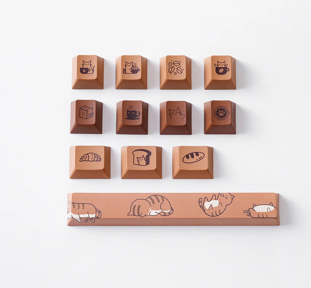 Yunzii Coffee Cat Keycap Set