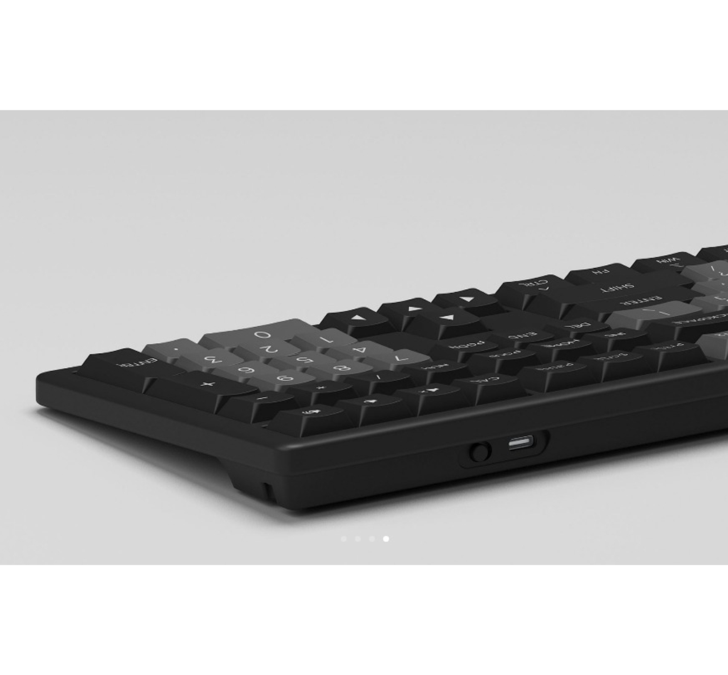 MONSGEEK MX108 Black&Silver Wireless Keyboard and Mouse Combo