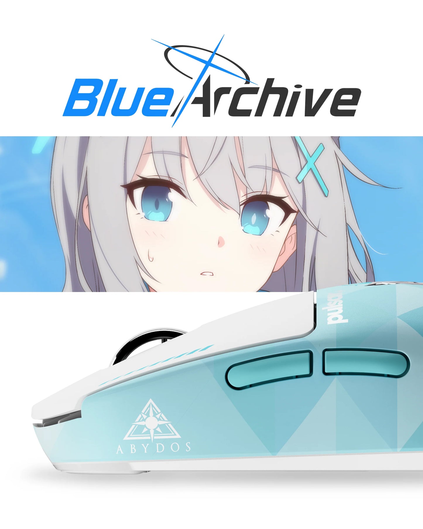 Pulsar X2 CrazyLight Medium Wireless Gaming Mouse Blue Archive Edition