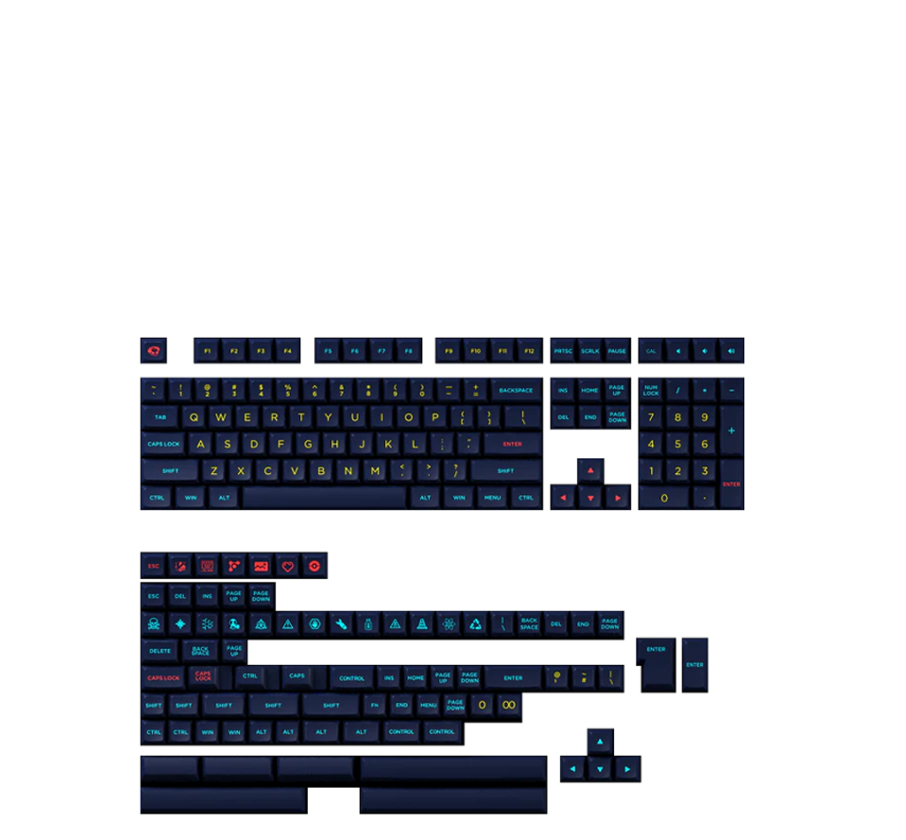 Akko Starry Night Keycap Set