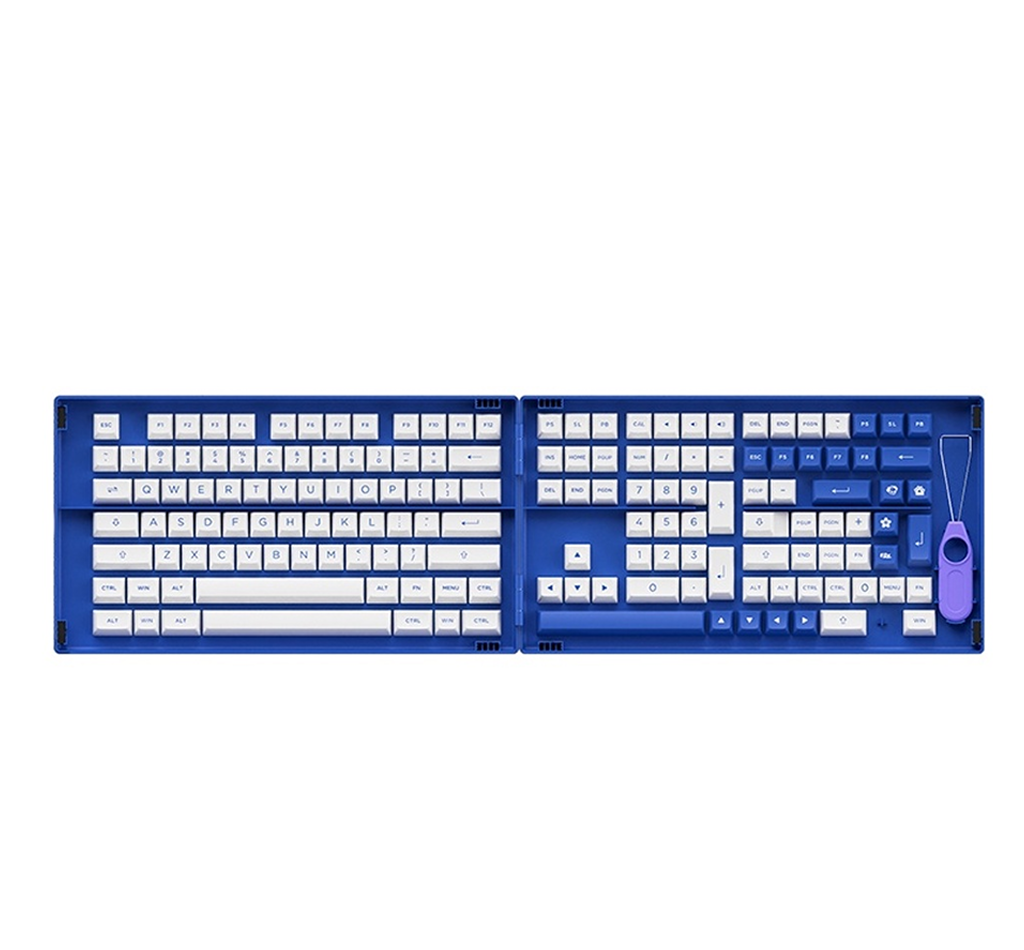 AKKO Blue on White Keycap Set