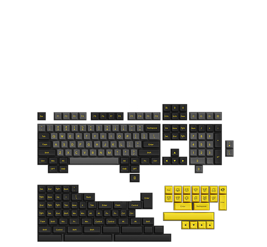 AKKO Black & Gold Keycaps Set ABS SAL 195 Keys