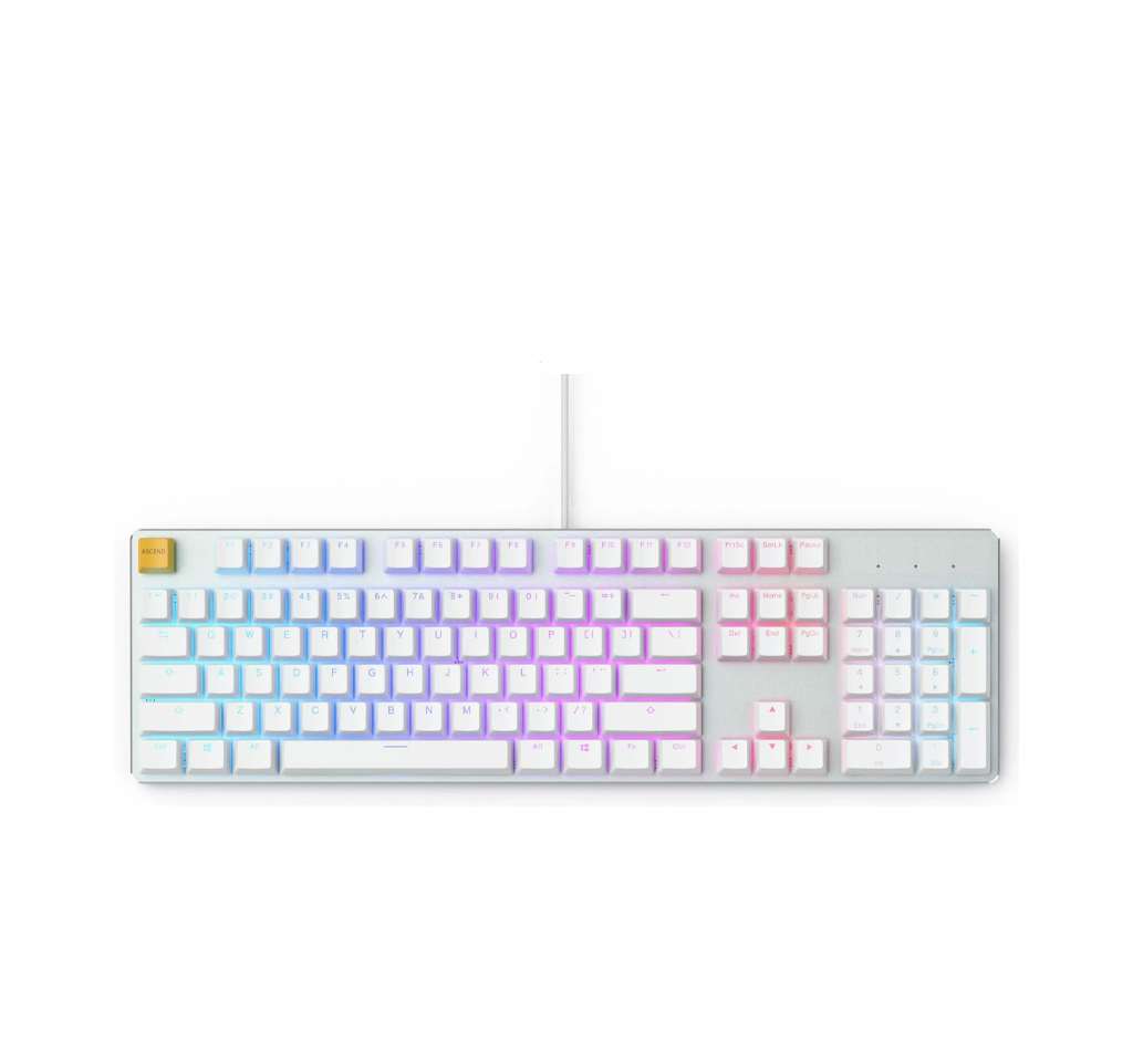 GLORIOUS GMMK WHITE ICE EDITION - FULL SIZE