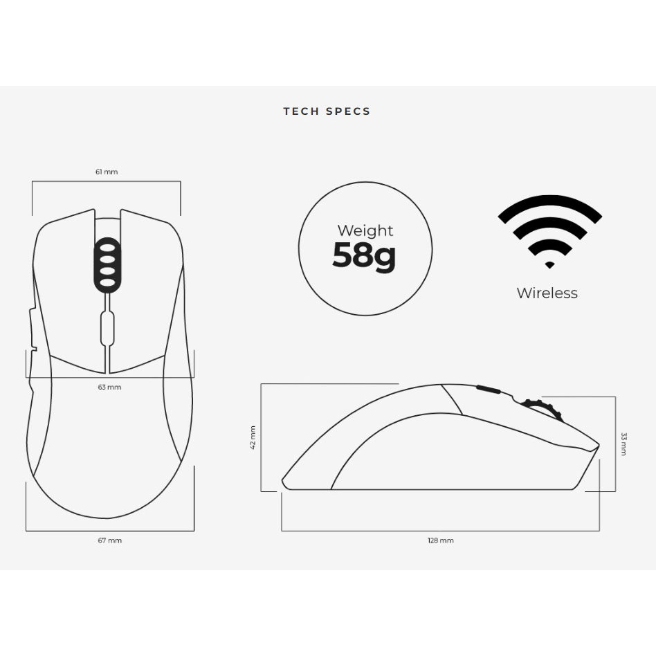 GLORIOUS FORGE MODEL D PRO WIRELESS GAMING MOUSE