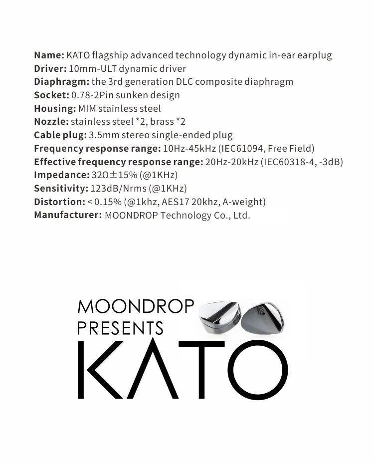 Moondrop Kato In-Ear Monitor Headphones