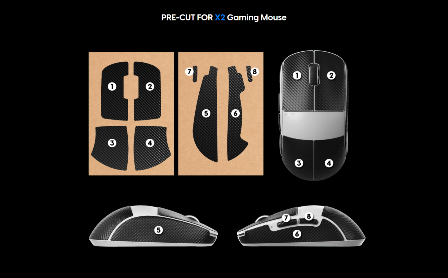 Pulsar X2 Grip Tape (THIN)