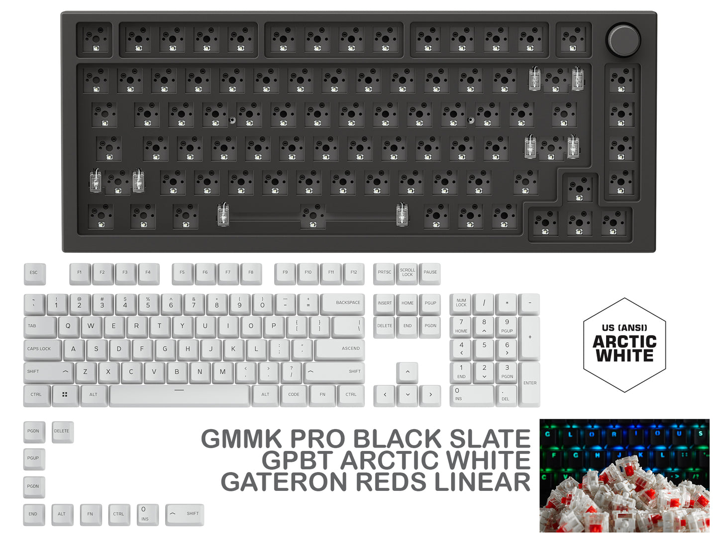 Gmmk Pro Black Slate Prebuilt Keyboard