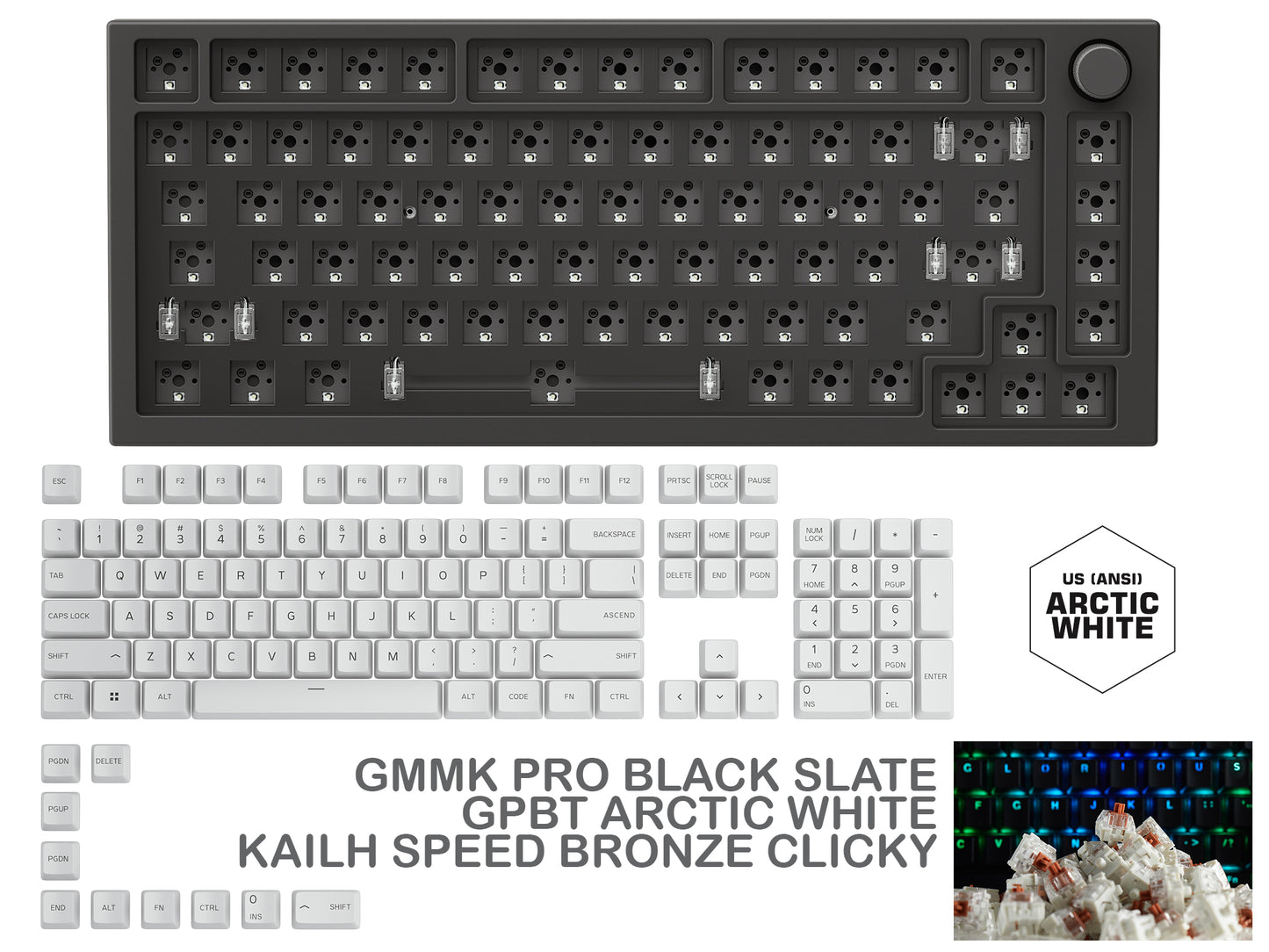 Gmmk Pro Black Slate Prebuilt Keyboard