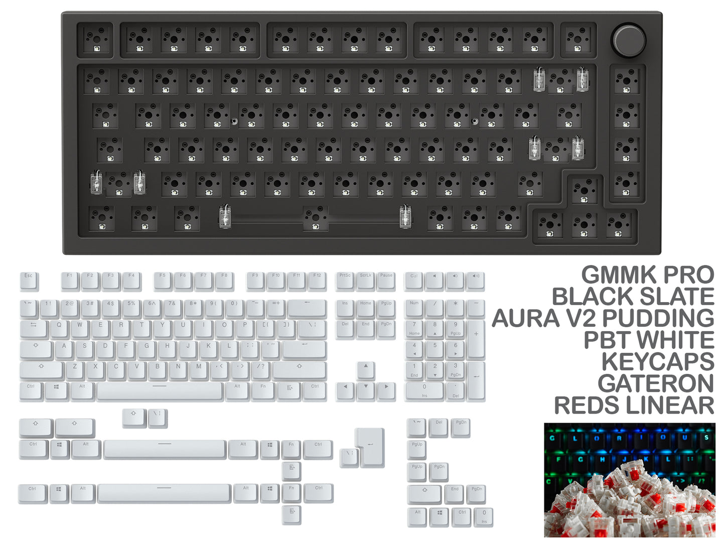 Gmmk Pro Black Slate Prebuilt Keyboard