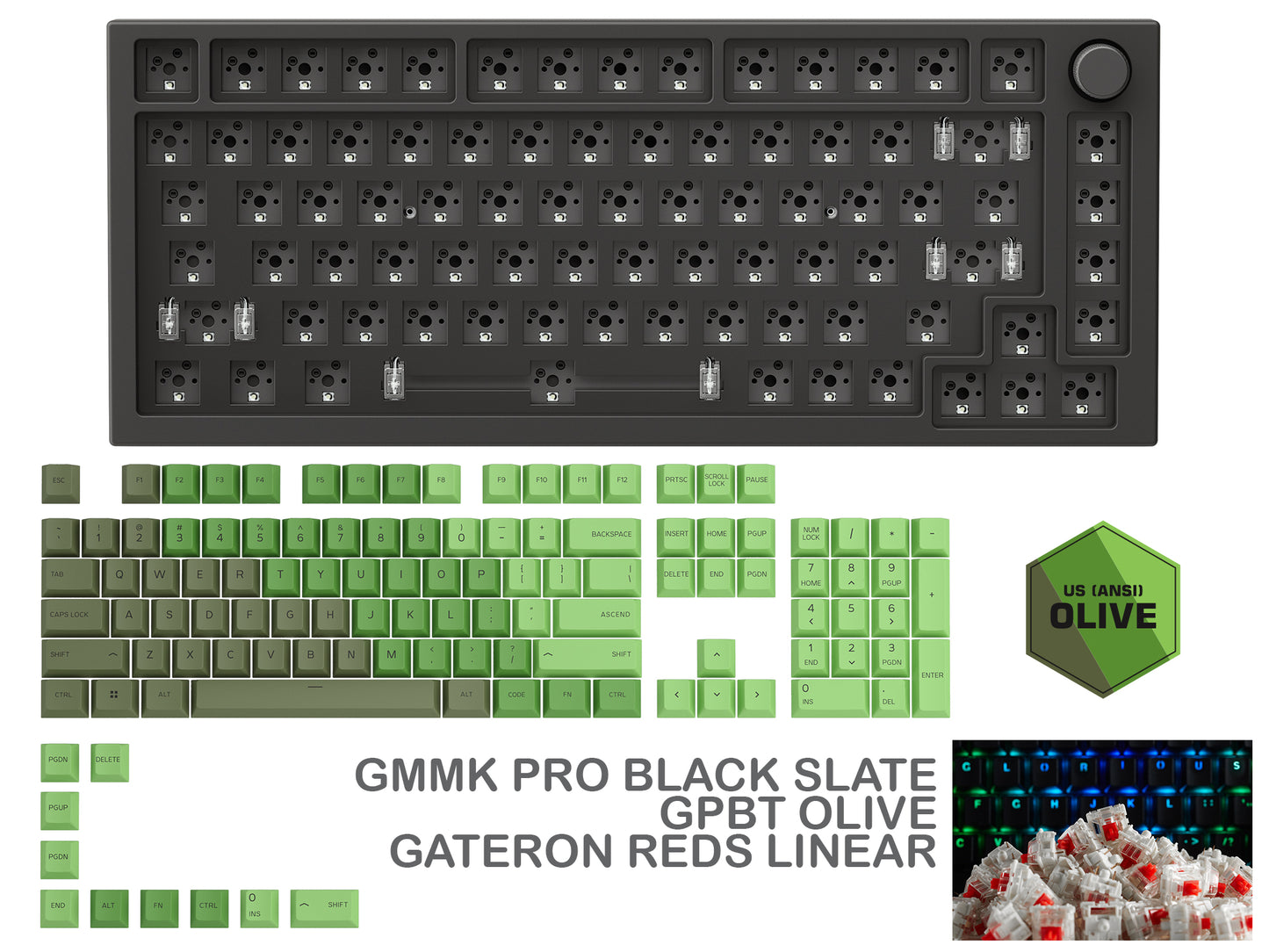 Gmmk Pro Black Slate Prebuilt Keyboard
