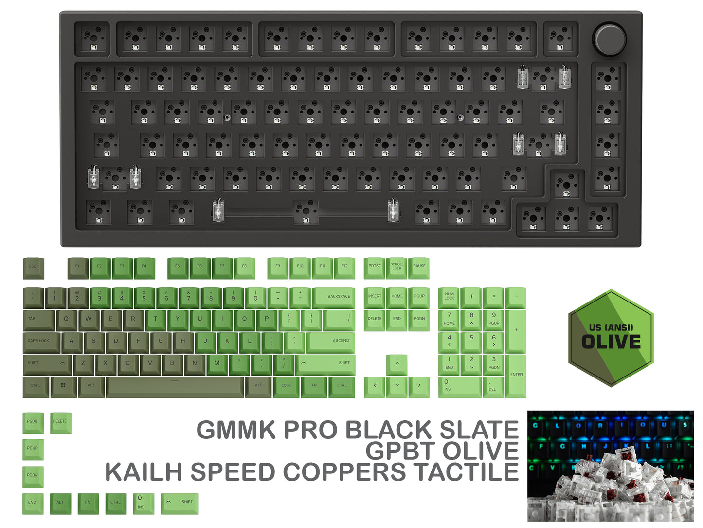 Gmmk Pro Black Slate Prebuilt Keyboard