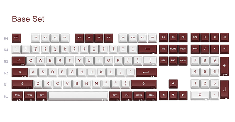 Akko Chicago Theme Keycap Set (158-key)