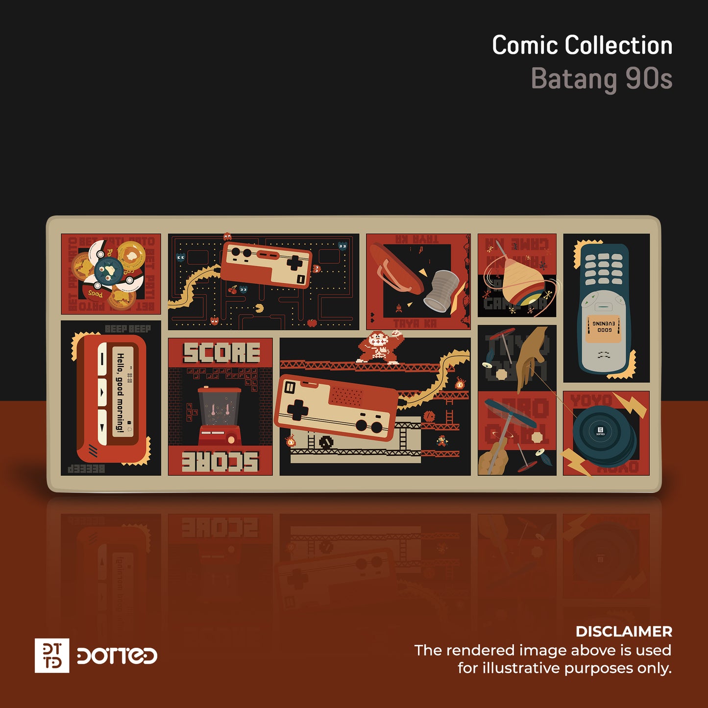 Dotted Comic Deskpad