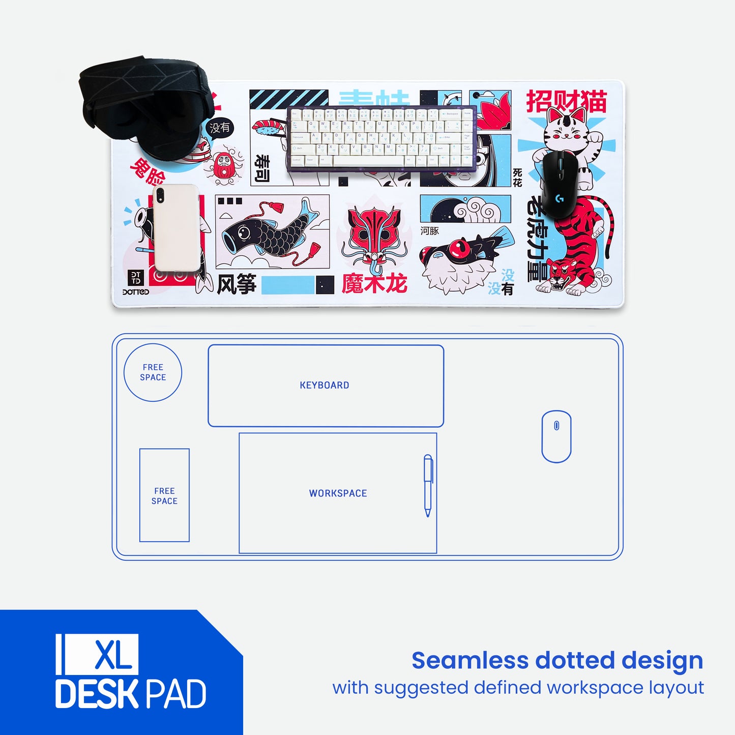 Dotted Comic Deskpad