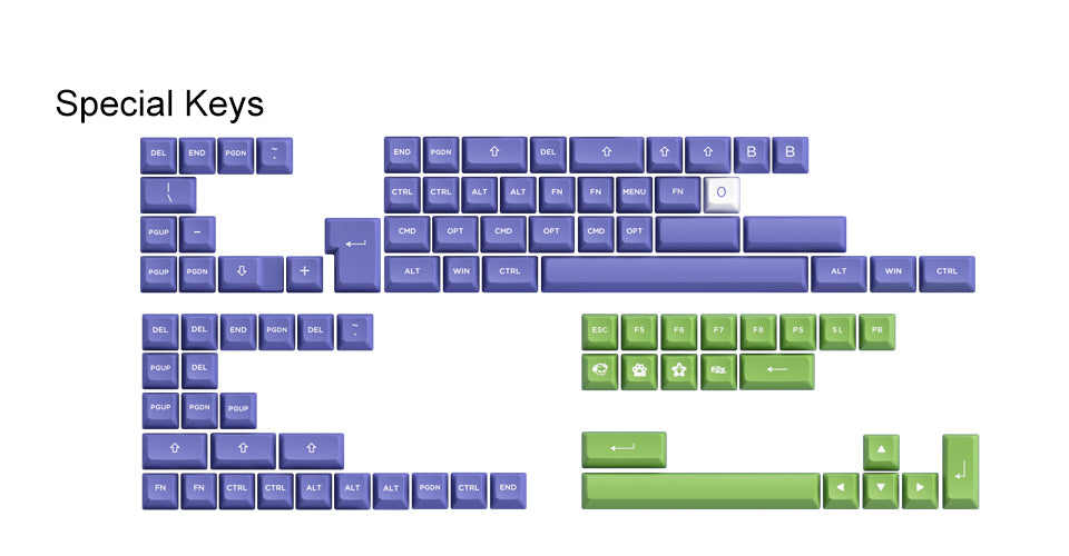 Akko Very Peri Periwinkle Keycap Set