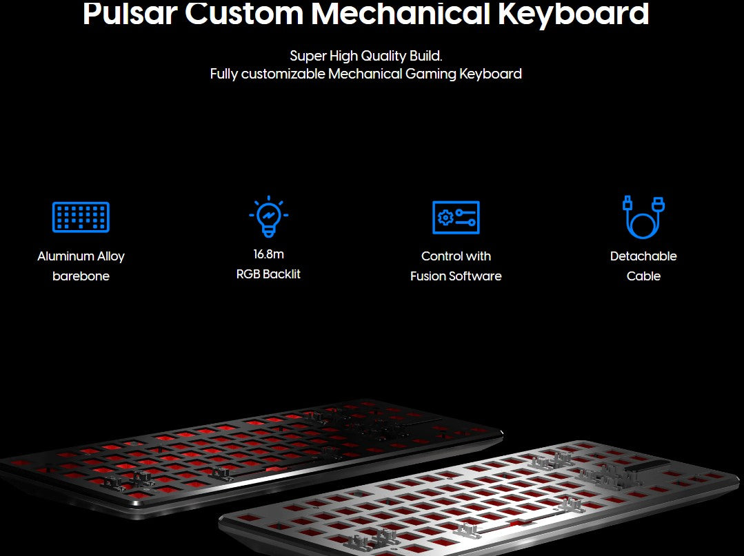 Pulsar PCMK TKL Keyboard Barebones