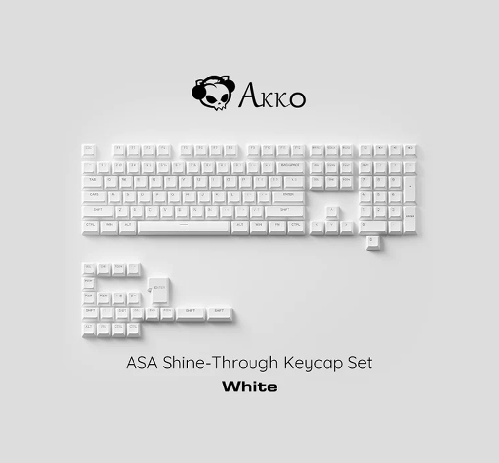 Akko ASA Shine-Through Keycap Set