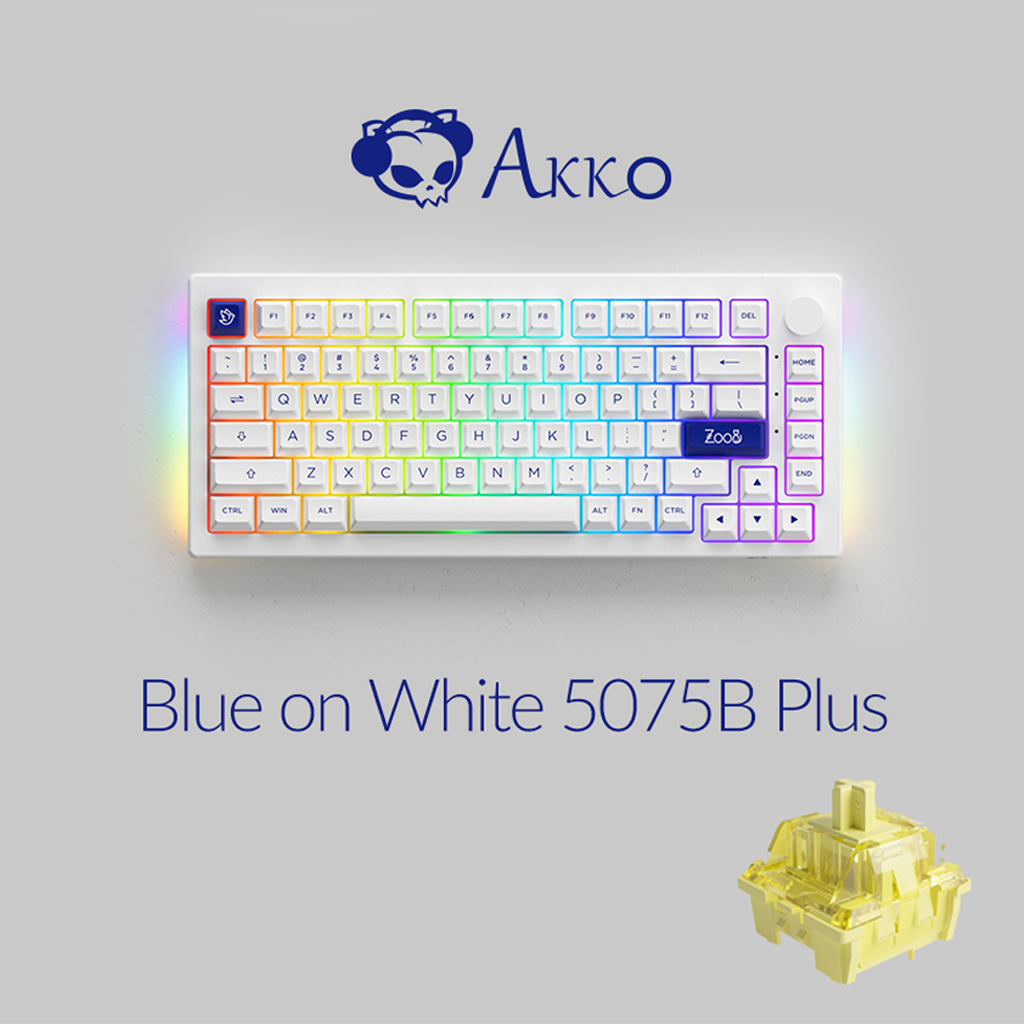 AKKO 5075B Plus Blue on White