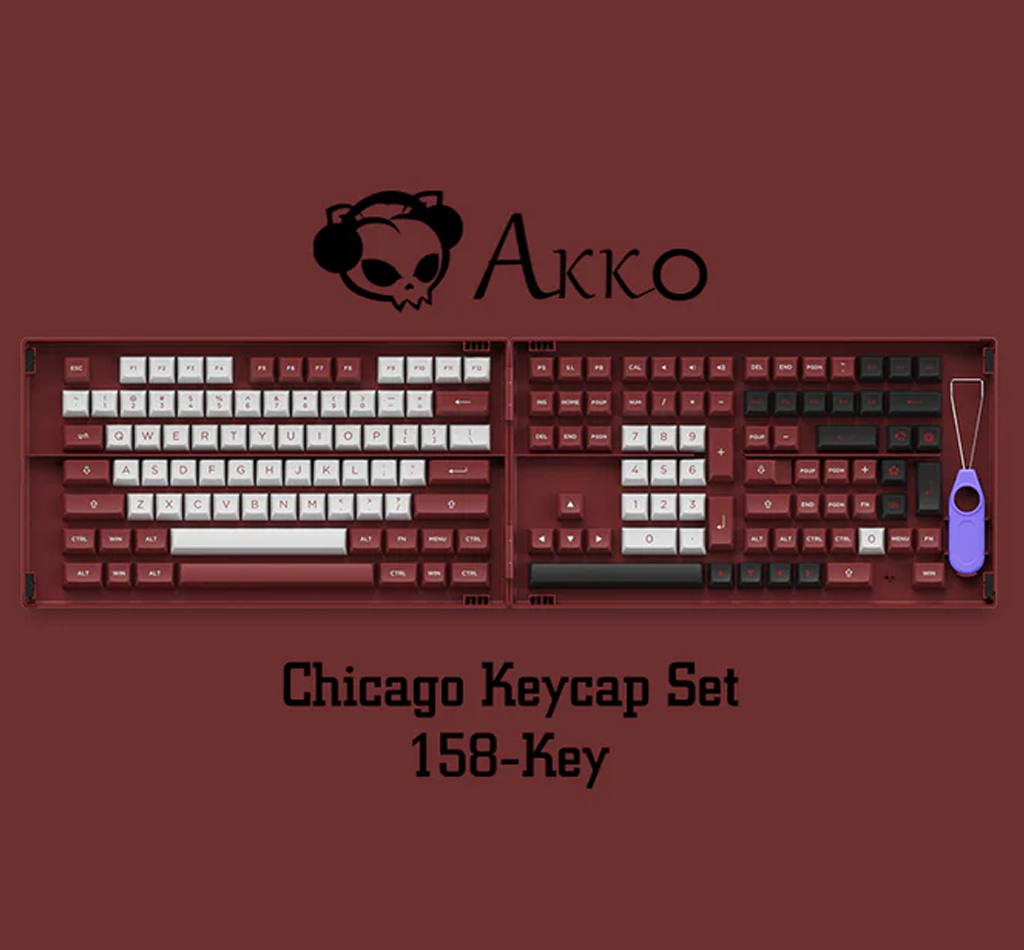 Akko Chicago Theme Keycap Set (158-key)