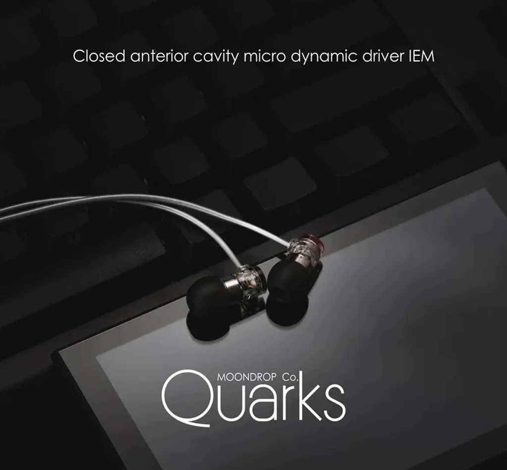 Moondrop Quarks Earphone Closed Anterior Cavity Micro Dynamic Driver In-Ear Earbuds