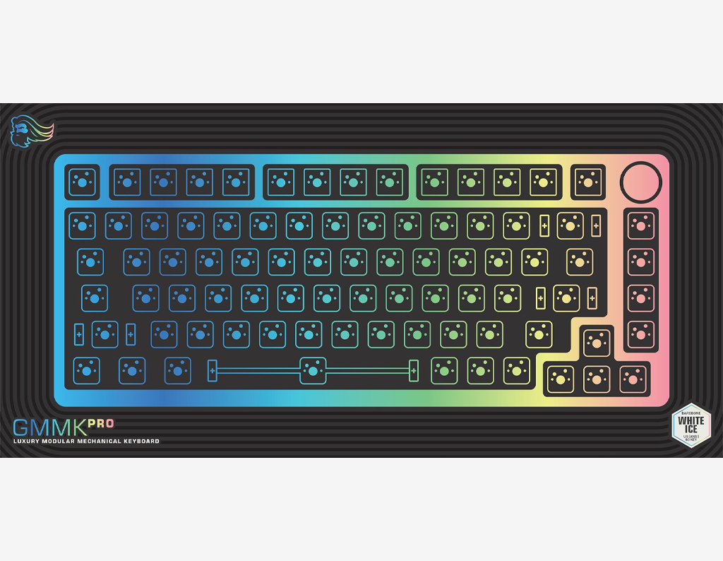 Glorious Gmmk Pro White Ice Prebuilt Keyboard