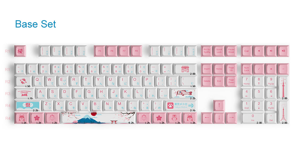 Akko World Tour Tokyo R2 OSA SP Keycap Set (145-key)