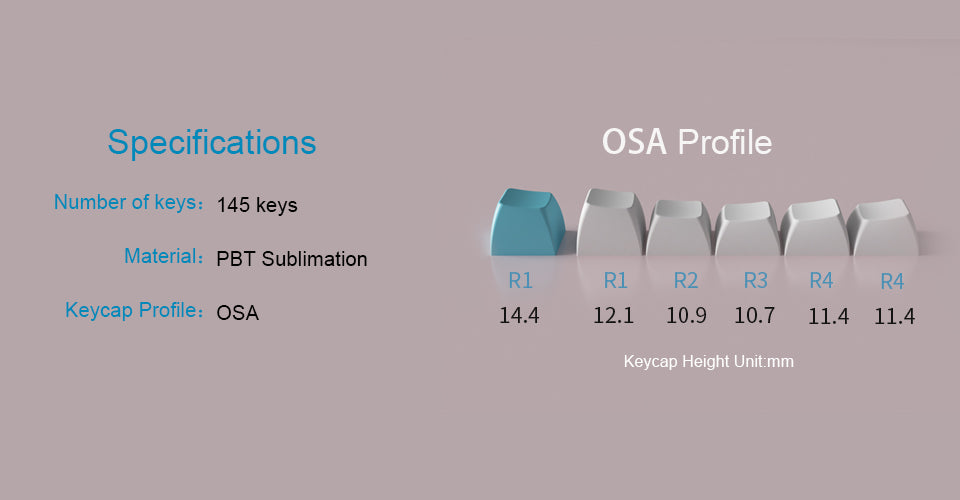 Akko World Tour Tokyo R2 OSA SP Keycap Set (145-key)