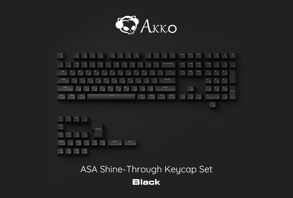 Akko ASA Shine-Through Keycap Set
