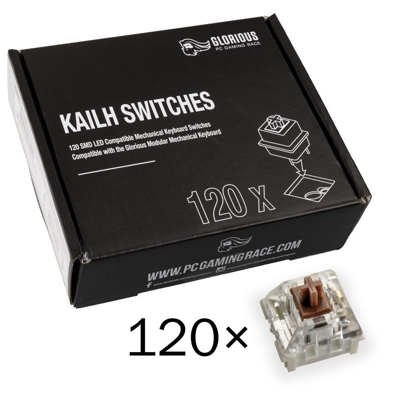 GLORIOUS KAILH MECHANICAL SWITCHES BOX OF 120PCS