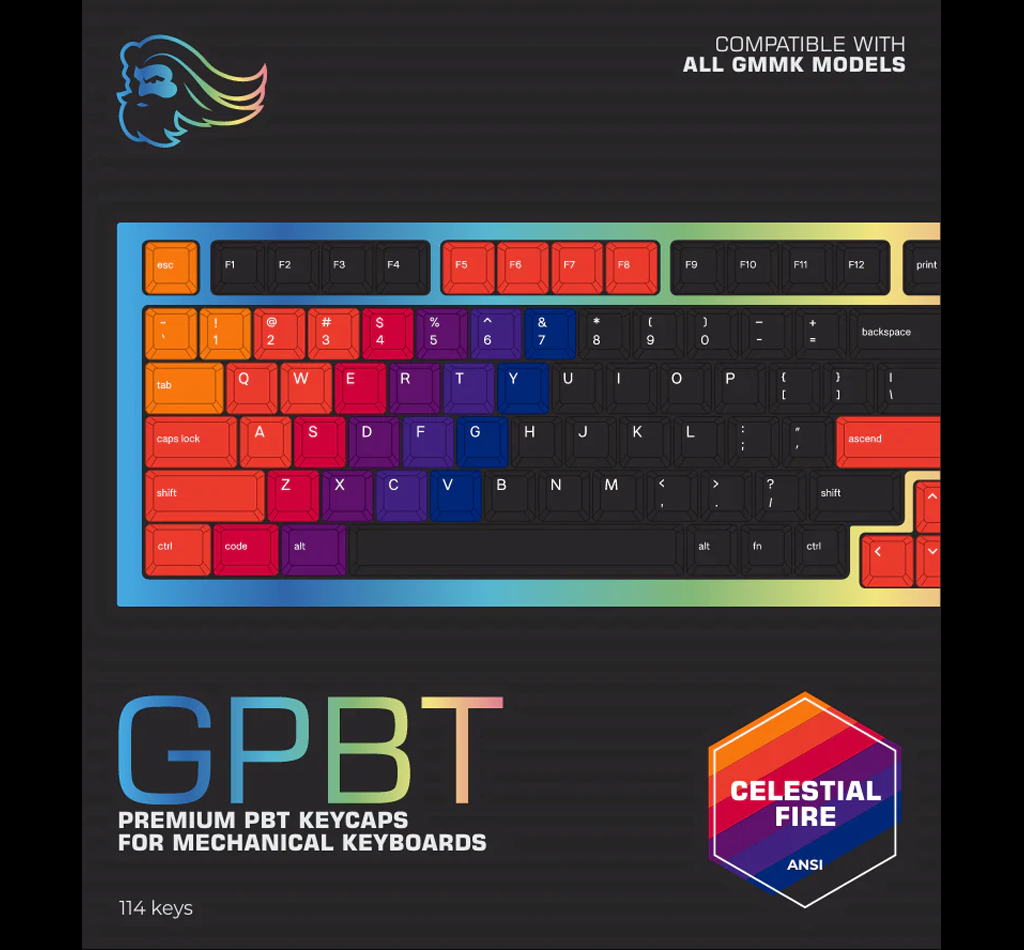 Glorious Gpbt Celestial Keycaps