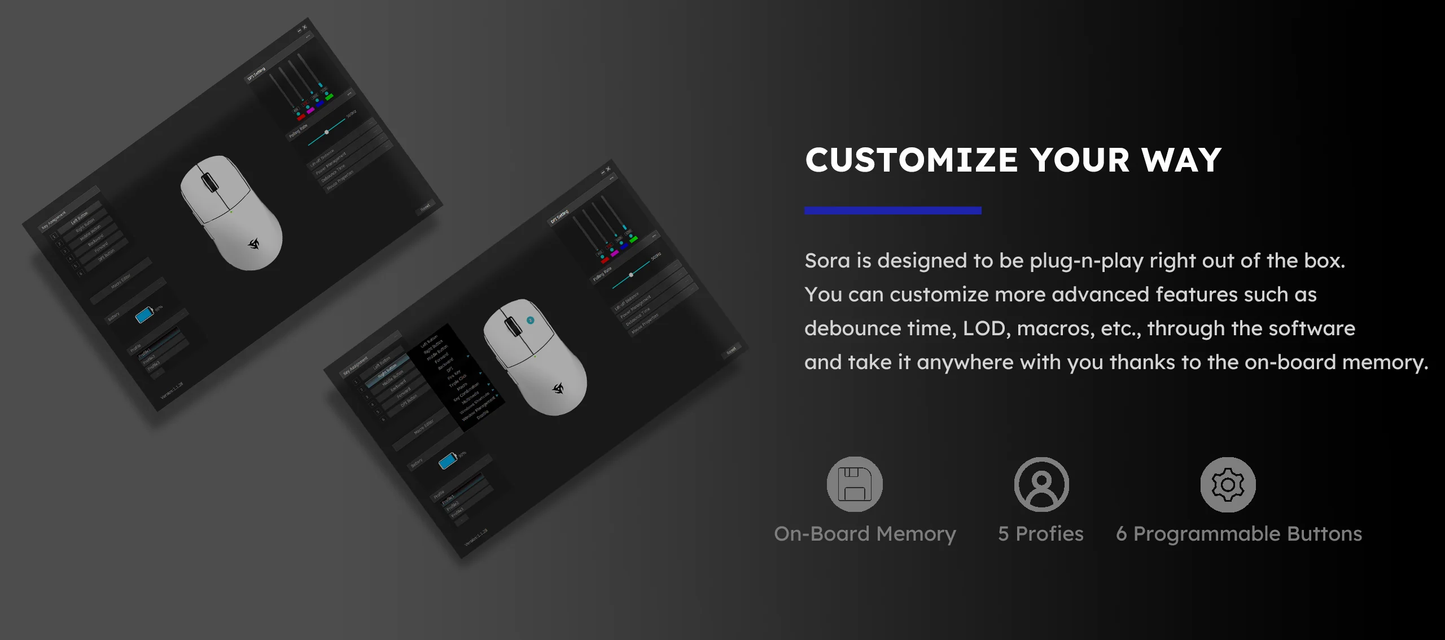 Ninjutso Sora Wireless Gaming Mouse