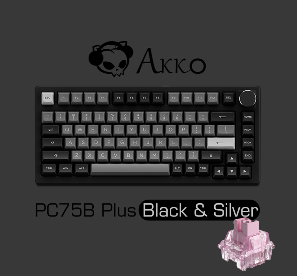 Akko PC75B Plus Black&Silver