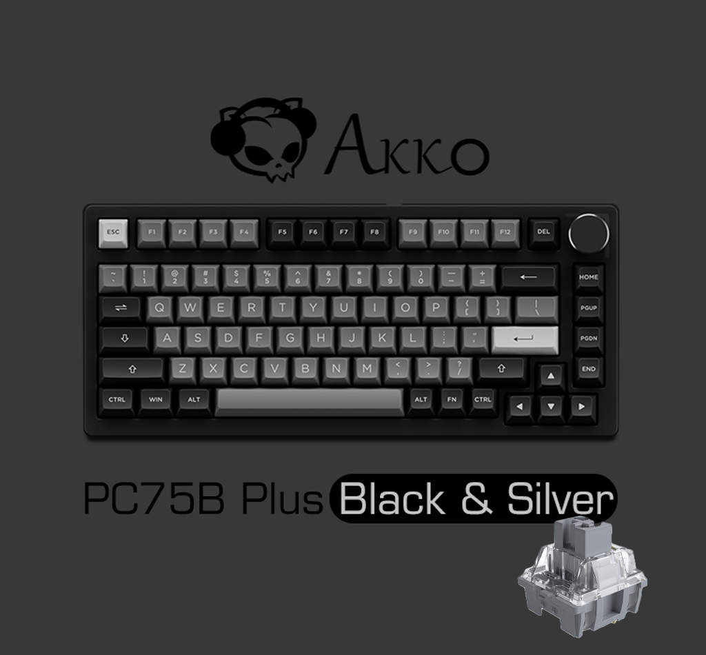 Akko PC75B Plus Black&Silver