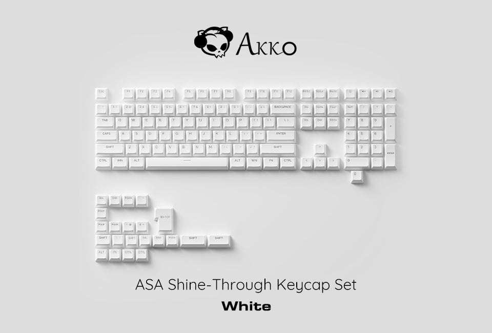 Akko ASA Shine-Through Keycap Set