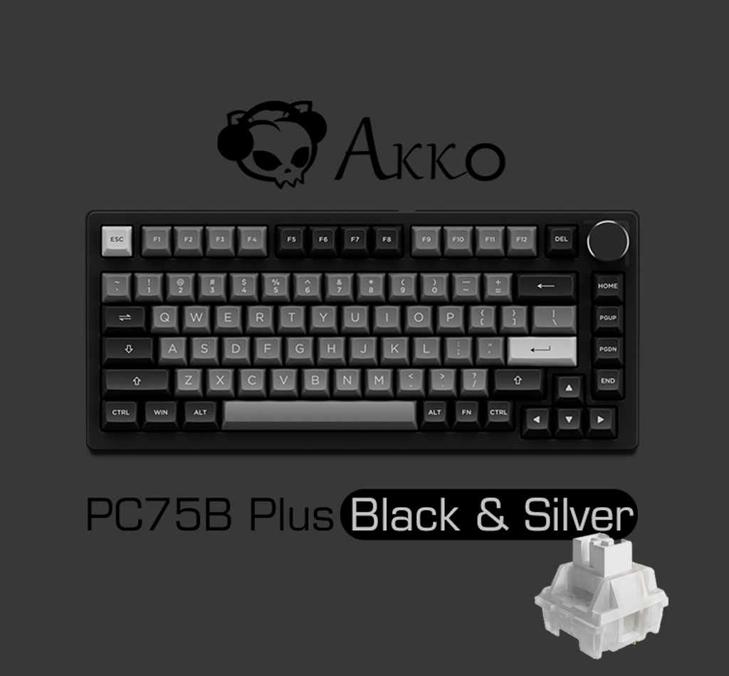 Akko PC75B Plus Black&Silver