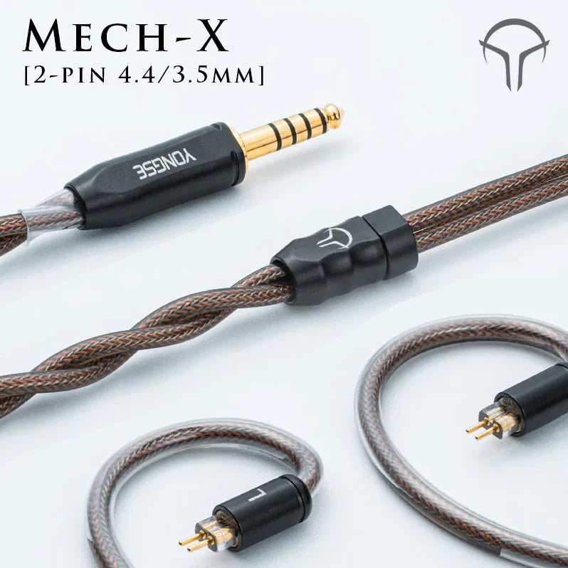 YONGSE SILVER PLATED MONO CRYSTAL COPPER EAROHONE UPGRADE CABLE WITH GRAPHENE SHIELDING (3.5 SHORT/2PIN)