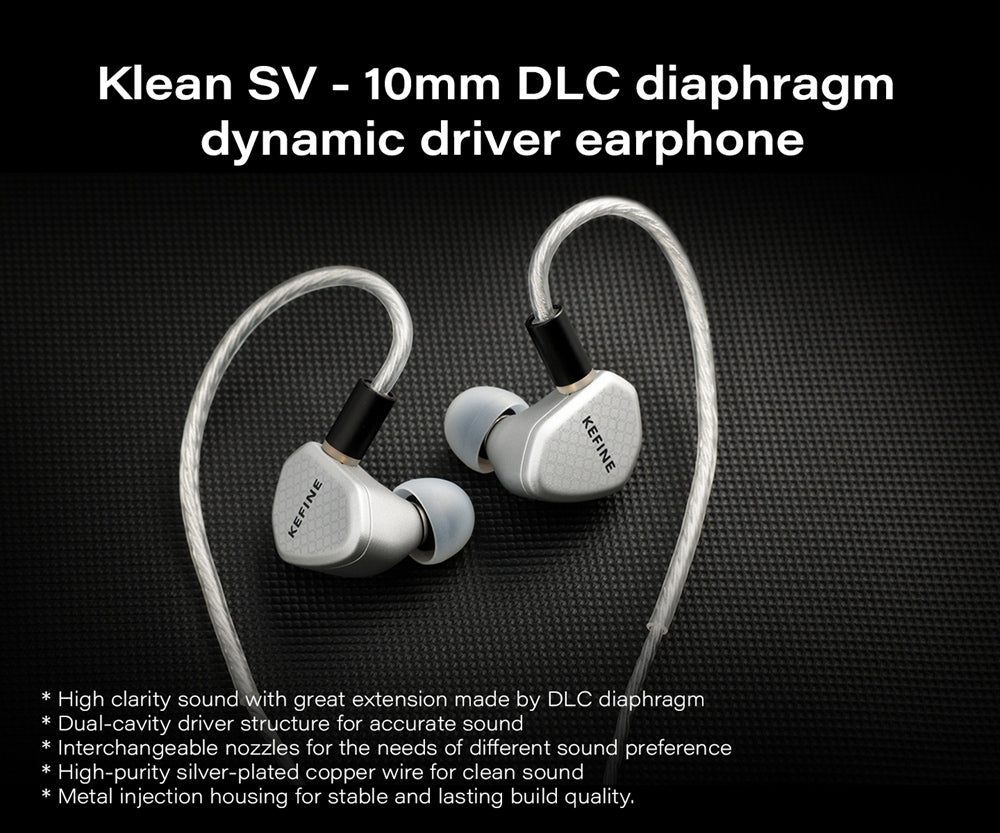 Kefine Klean SV 10mm Dynamic Driver In-Ear Earphone