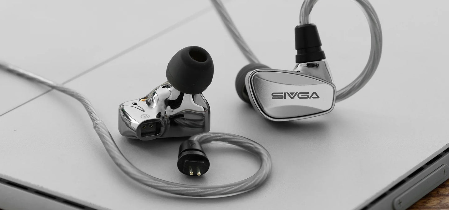 Sivga SM100 Dual-Chamber Dynamic Driver Wired Earphones
