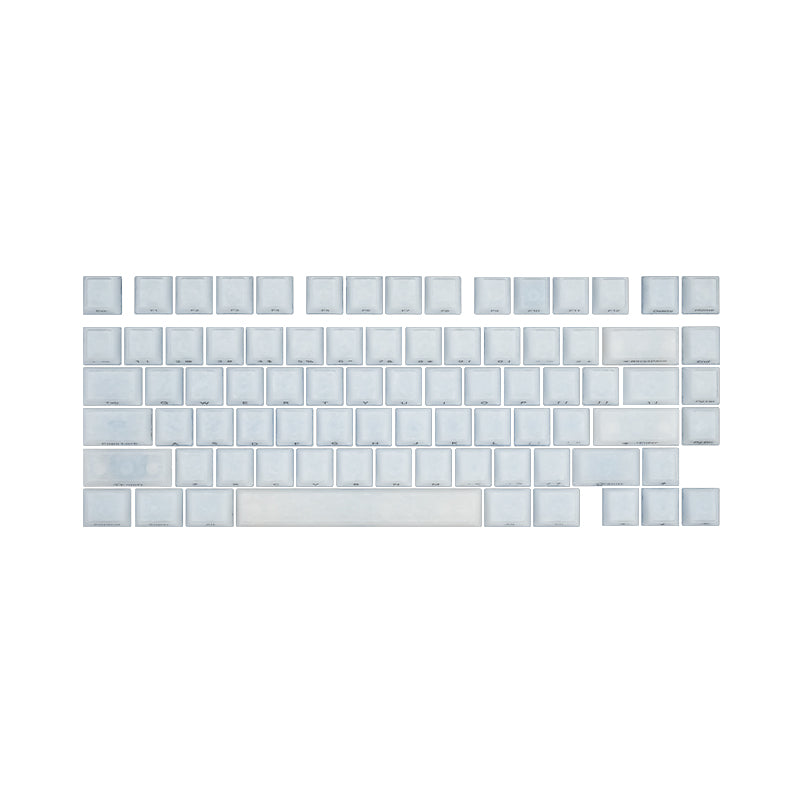 Glassy Carbon Fiber Keycap Set (126-Key)